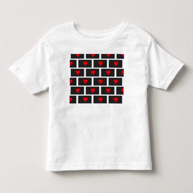 Hearts Toddler T-Shirt (Front)