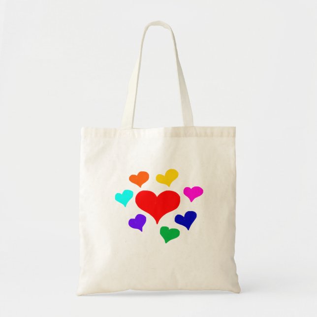 Hearts Tote Bag (Front)