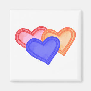 Hearts Trio Magnet