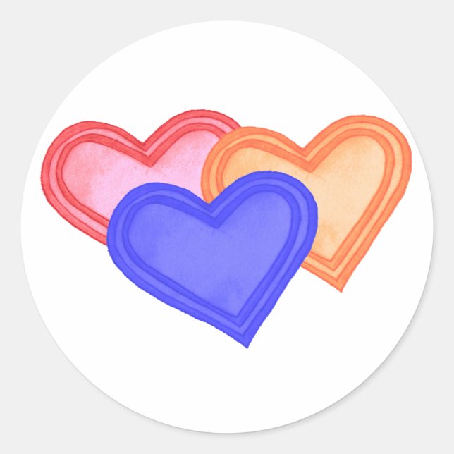 Hearts Trio Stickers (Front)
