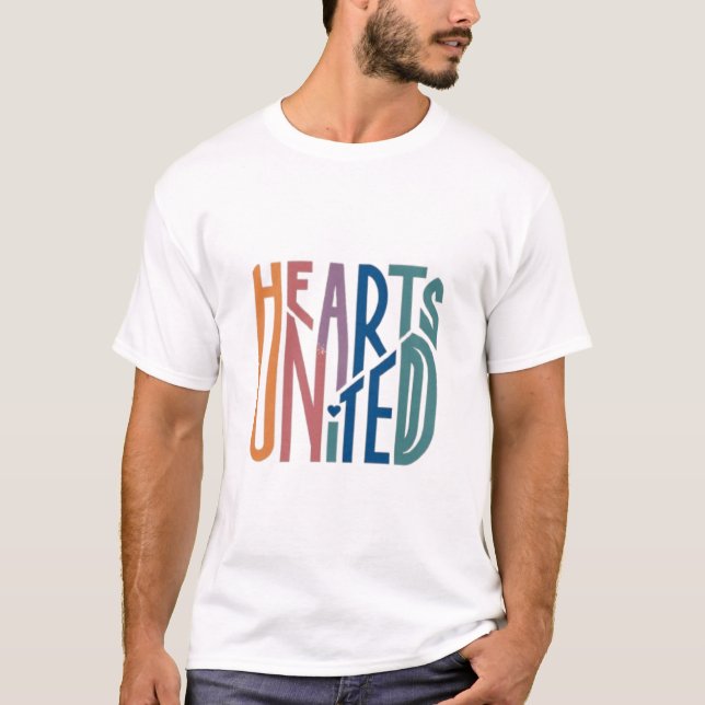 Hearts United Best seller T shirt for him for her (Front)