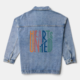 Hearts United Best seller T shirt for him for her Denim Jacket