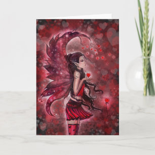 Hearts Valentine Fairy Card