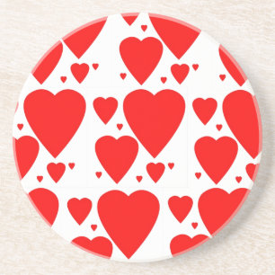 Hearts Valentine's coasters