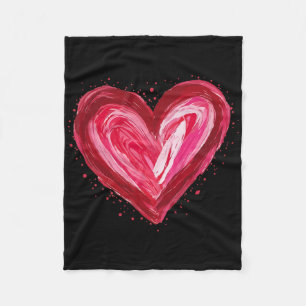 Hearts Valentines Day For Women Teens Girls Her Mo Fleece Blanket