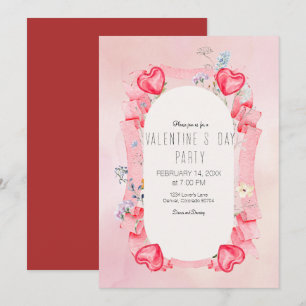 Hearts Valentine's Day Invitation