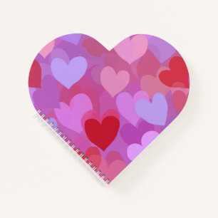 Hearts Valentine's Day Love Design Notebook