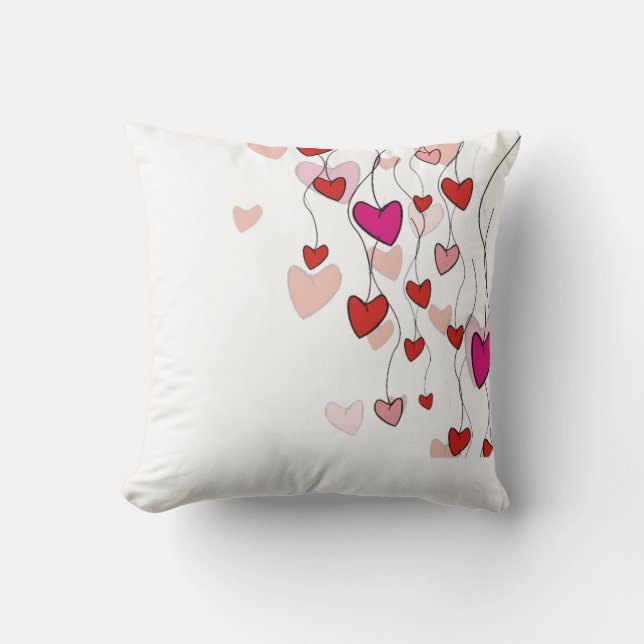 Hearts Vine Pillow (Front)