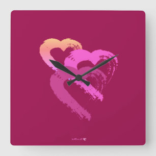 Hearts Wall Clock