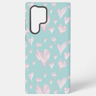 Hearts watercolor samsung galaxy case