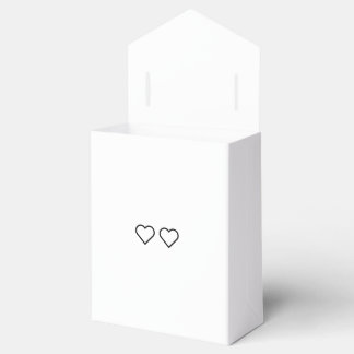 Hearts wedding favour box