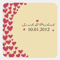 Hearts - Wedding Sticker-5