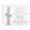 Hearts White Wedding Rehearsal Dinner Invitation