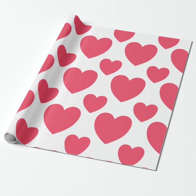 hearts wrapping paper (Unrolled)
