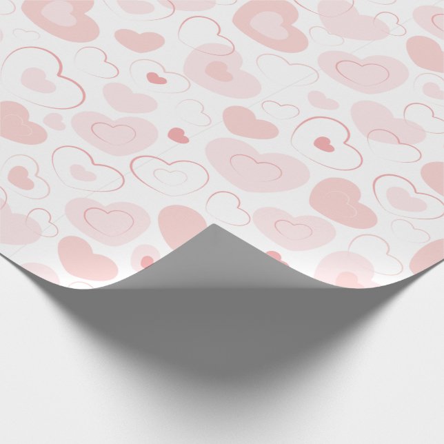 Hearts Wrapping Paper (Corner)