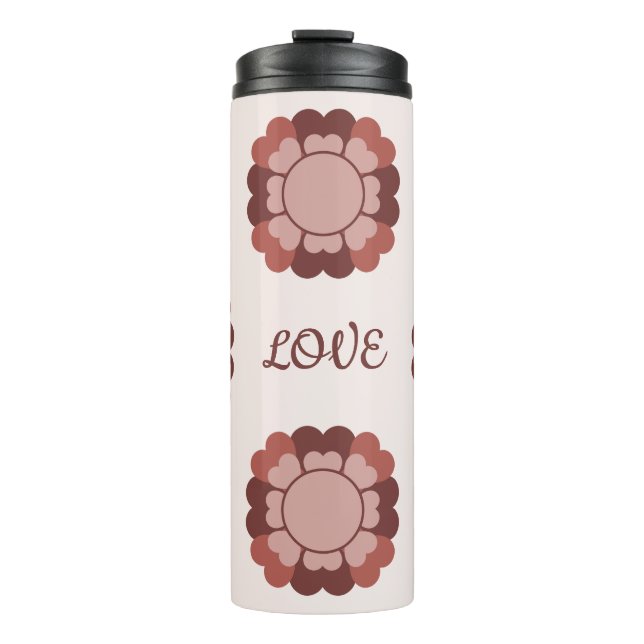 Hearts Wreath Thermal Tumbler (Front)