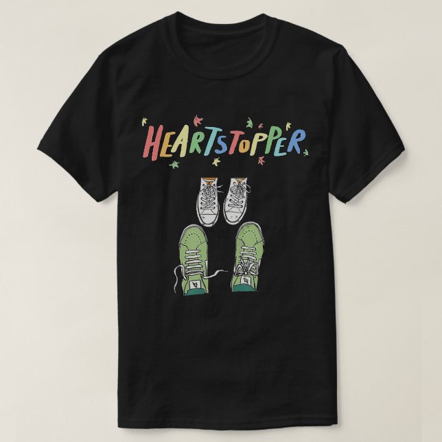 Heartstoppers Leaves Cute Shoes Heartstopper Love  T-Shirt (Design Front)