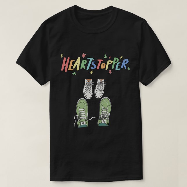 Heartstoppers Leaves Cute Shoes Heartstopper Love  T-Shirt (Design Front)