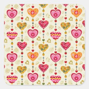 Heartstrings Square Sticker