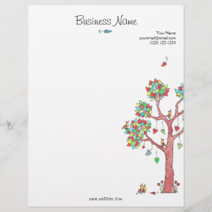 Heartstrings Stationary, Business Custom Letterhead