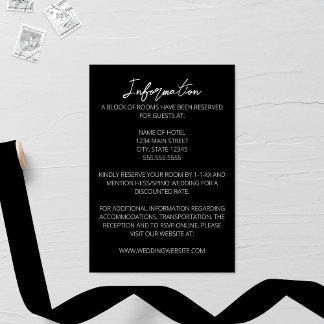 Heartstrings Wedding Enclosure Card