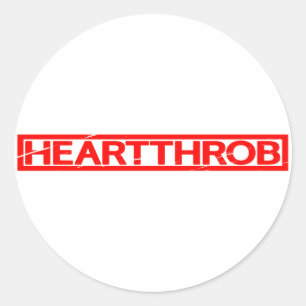 Heartthrob Stamp Classic Round Sticker