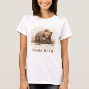 Heartwarming AP72 MAMA BEAR Cub Mother's Day Card  T-Shirt