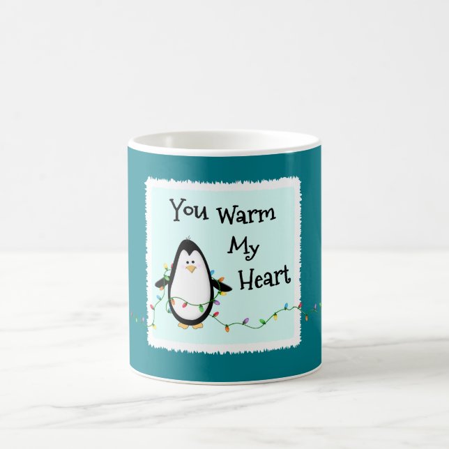 Heartwarming Christmas Holiday Gift-Fun Penguin Coffee Mug (Center)