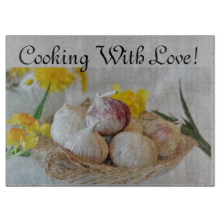 Heartwarming "Cooking with Love" Cutting Board