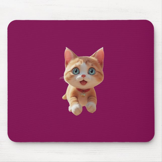 Heartwarming Cuteness – Paws That Melt Souls Mouse Mat (Front)