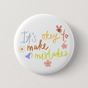 Heartwarming kid quotes design for loving parents  6 cm round badge