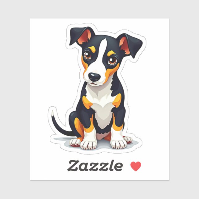 Heartwarming Manchester Terrier, Cubism Style, (Sheet)