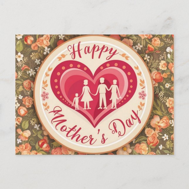 Heartwarming Mother's Day Postcard (Front)