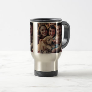 Heartwarming Newborn Golden Retriever Puppy Coffee Travel Mug