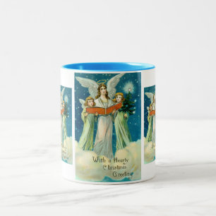 Hearty Christmas greetings Two-Tone Coffee Mug