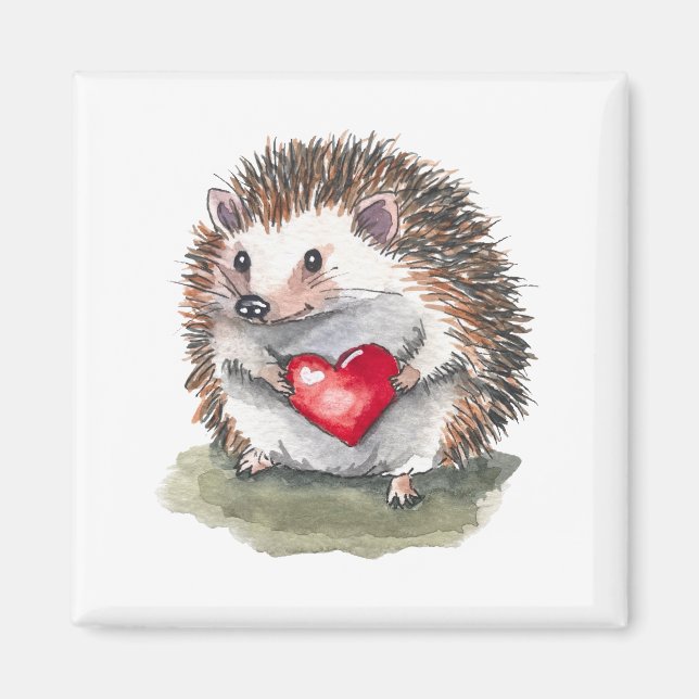 Hearty Hedgehog Magnet (Front)