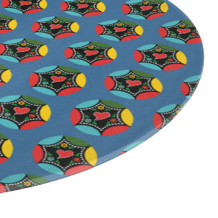 Hearty Portuguese Christmas baunle pattern Cutting Board
