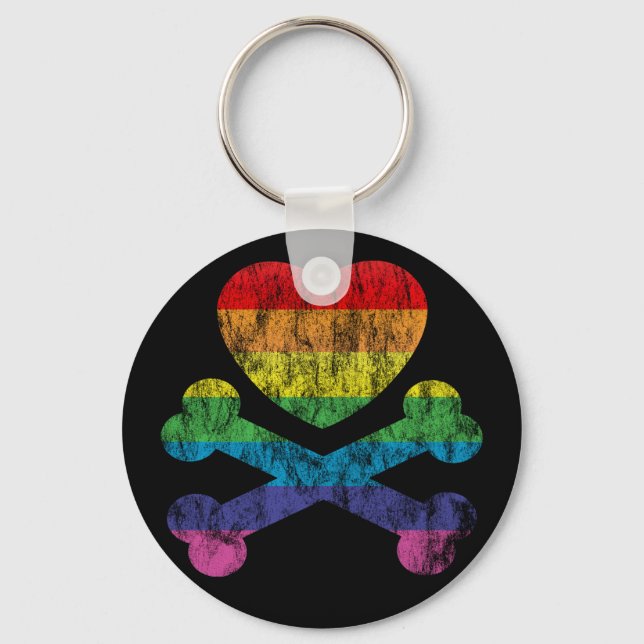 heartz and bones. key ring (Front)