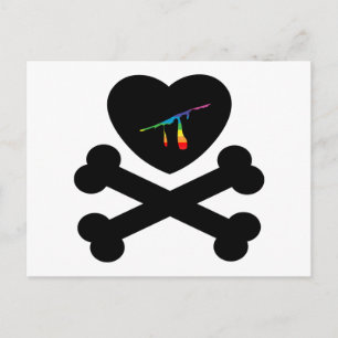 heartz and bones. postcard
