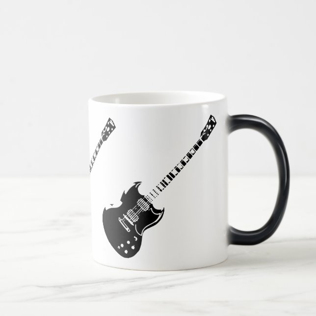Heat Activated Appearing Guitar Mug (Right)
