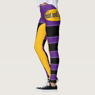 Heat and Serve Black Text Gfx Leggings