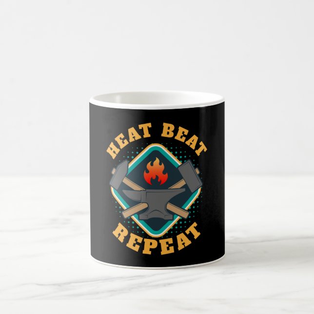 Heat Beat Repeat Blacksmith Coffee Mug (Center)