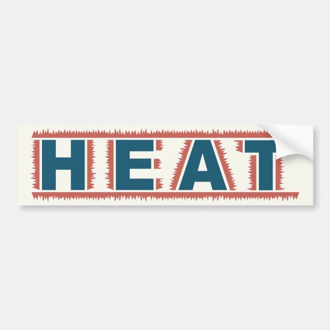 HEAT bumpersticker Bumper Sticker (Front)
