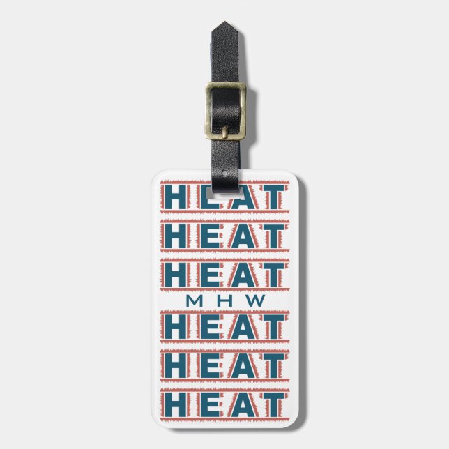 HEAT custom luggage tag (Front Vertical)