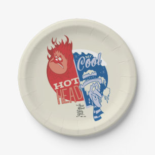 Heat Miser Hot Head & Snow Miser Mr. Cool Paper Plate