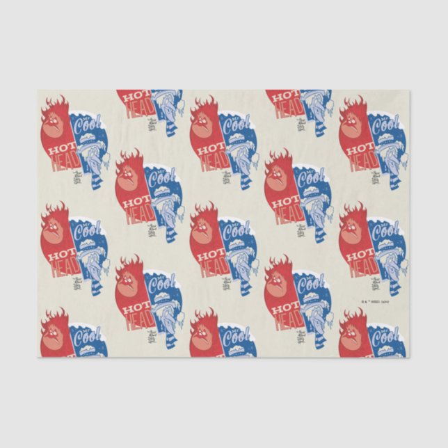 Heat Miser Hot Head & Snow Miser Mr. Cool Tissue Paper (Front)