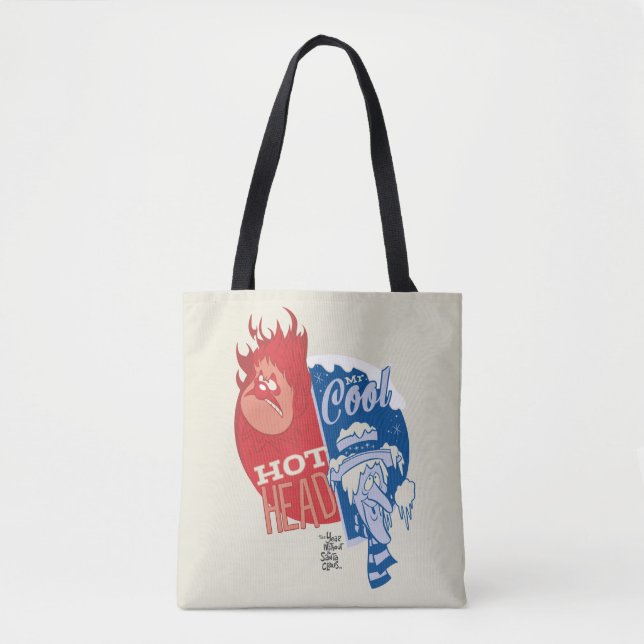 Heat Miser Hot Head & Snow Miser Mr. Cool Tote Bag (Front)