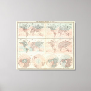 Heat over globe canvas print