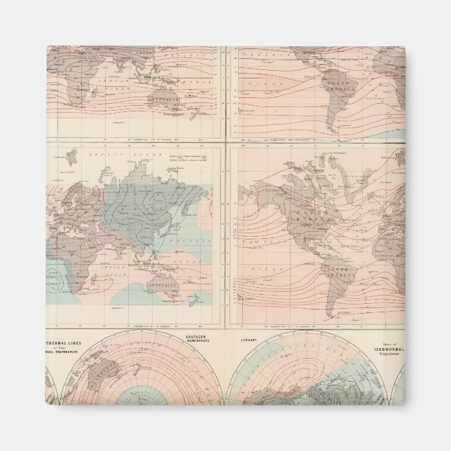 Heat over globe magnet (Front)