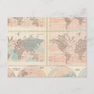 Heat over globe postcard